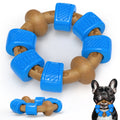 Blue Ring-Shaped Dog Chew Toy for Aggressive Chewers, Durable Interactive Dog Chew Toy for Medium and Large Breeds, Stress-Relief Chewing Toy