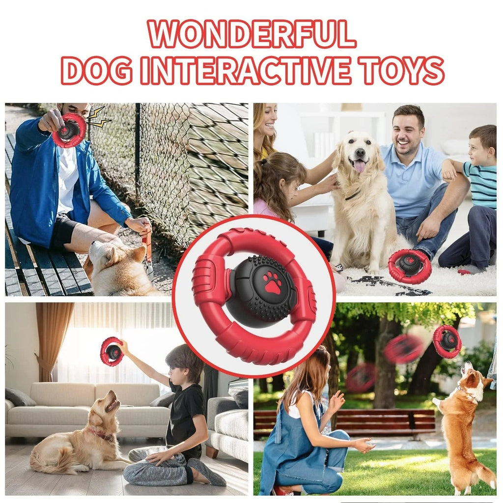 Extreme Tough Blue Dog Chew Toy for Aggressive Chewers, Durable Squeaky Dog Toy for Medium and Large Breeds, Indestructible Nylon & Rubber Chew Toy