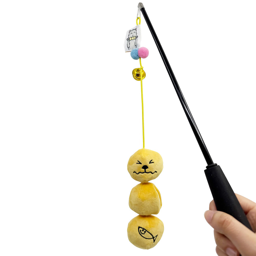 Curry Fishballs Soft Plush Cat Teaser