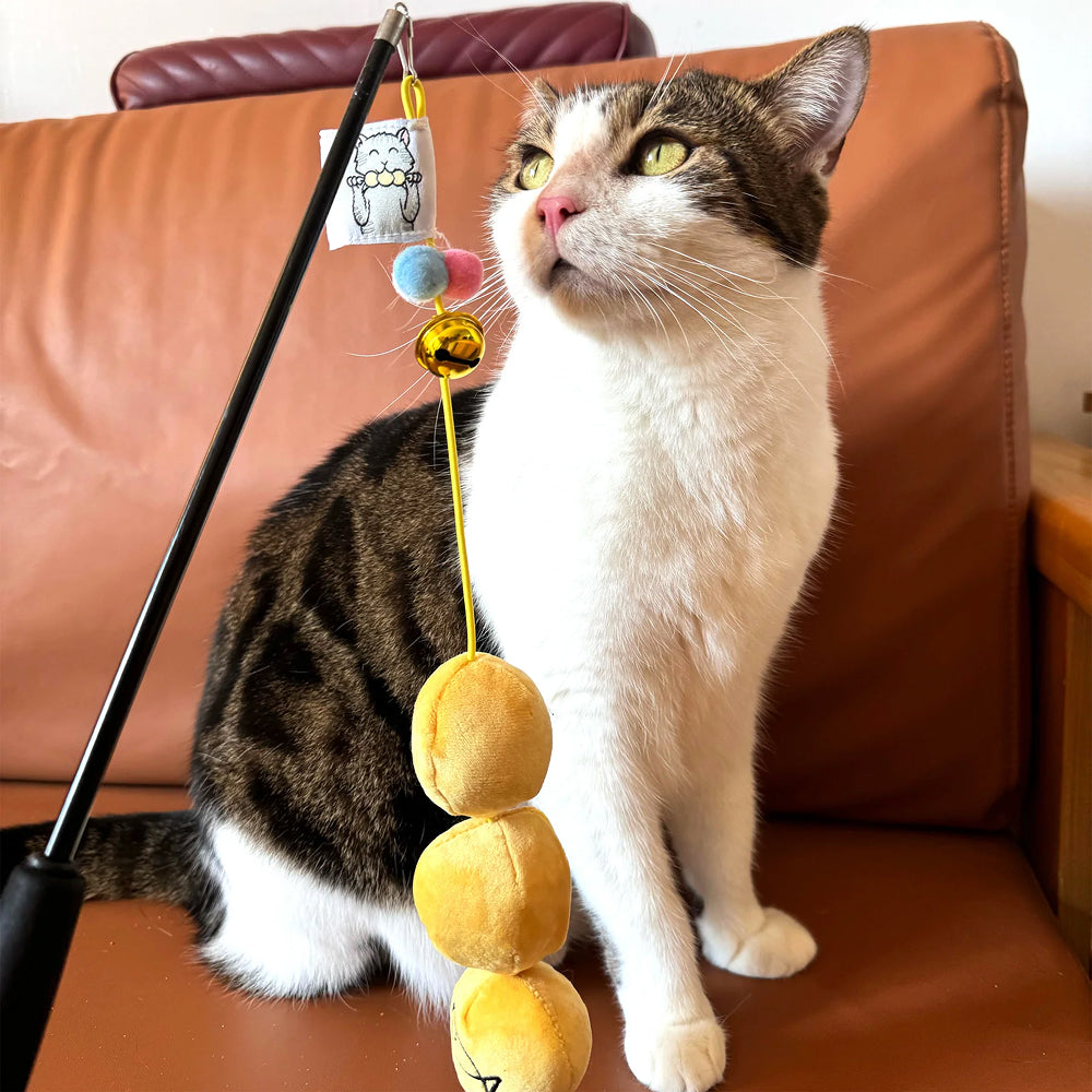 Curry Fishballs Soft Plush Cat Teaser